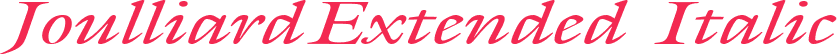 JoulliardExtended Italic